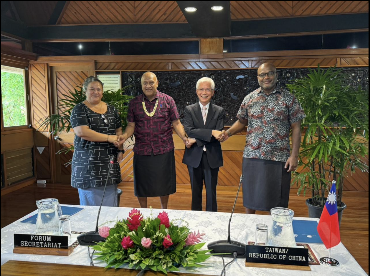 Representatives from the Pacific Islands Forum Secretariat and Taiwan signed a new cooperation agreement to support ocean governance in February of this year