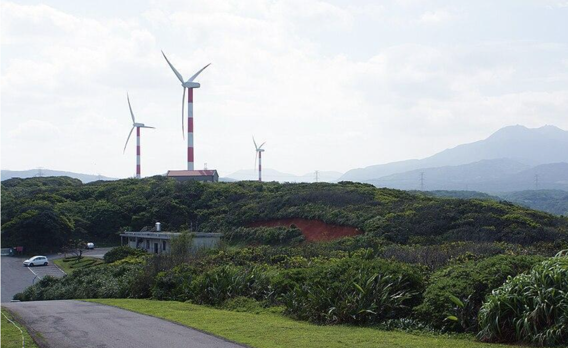 File photo of wind turbines at the Shih Men Wind Power Plant (石門風力發電站) in northern Taiwan